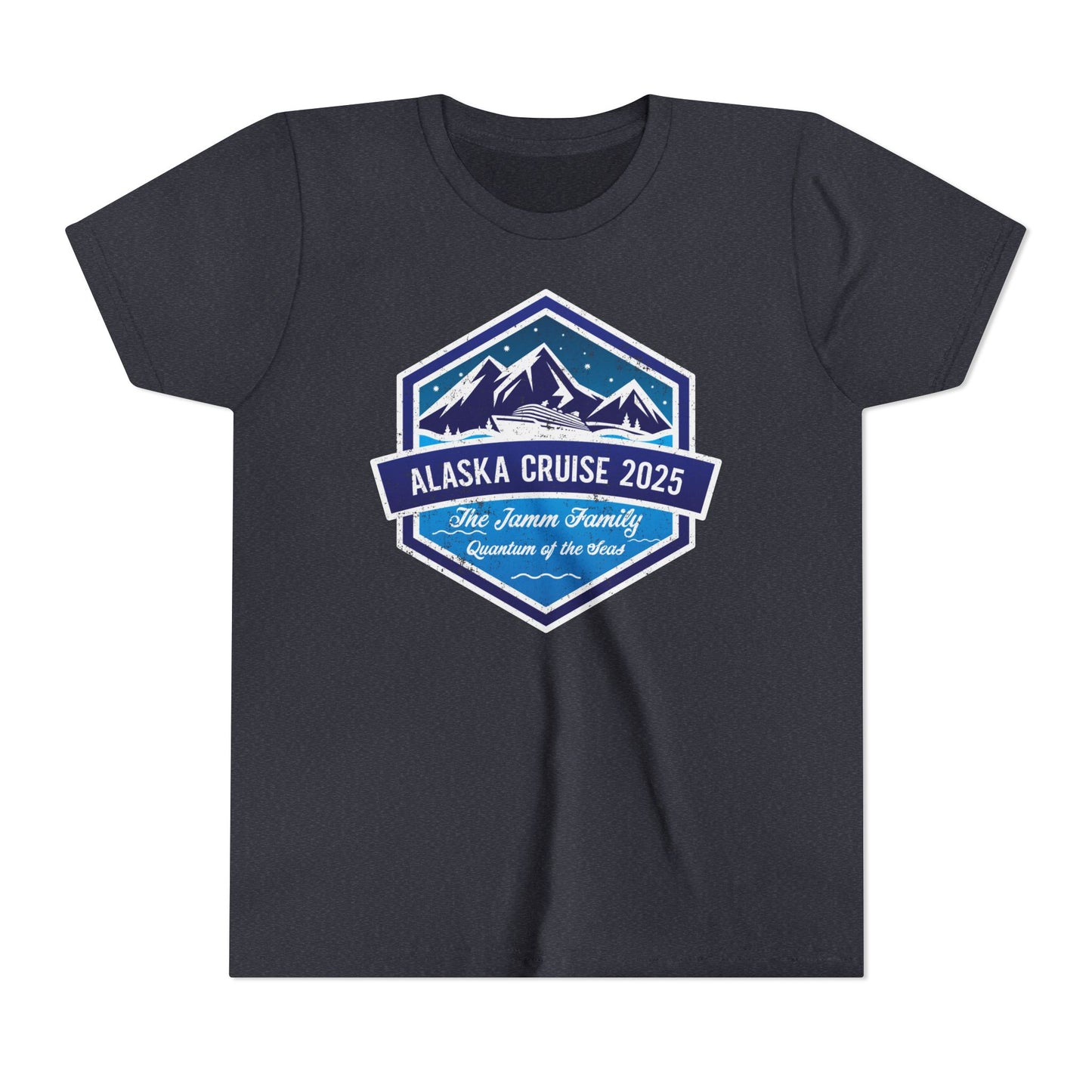 Alaska Cruise Retro Hexagon Custom Youth Tee