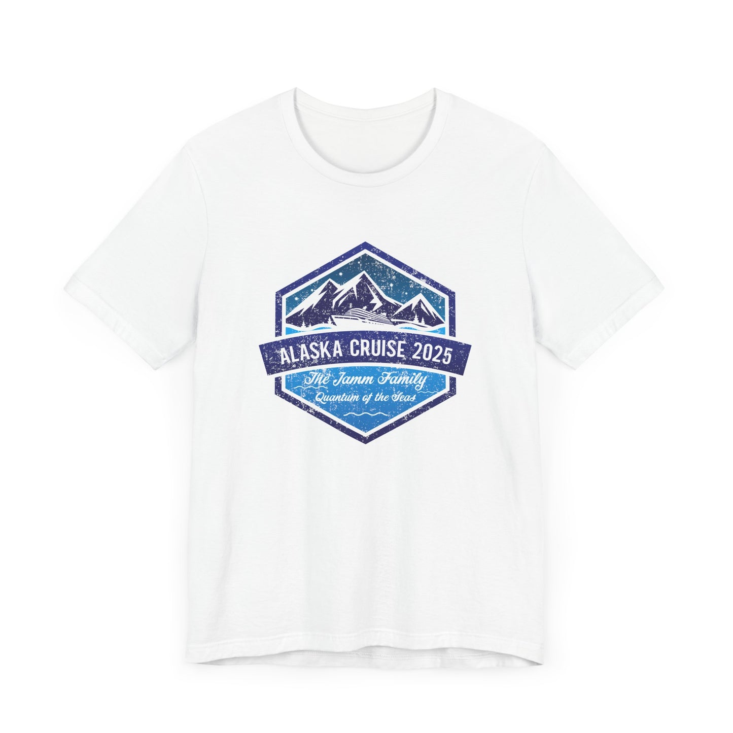 Alaska Cruise Retro Hexagon Custom Adult Tee