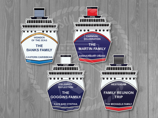 Custom Ship Front Magnet