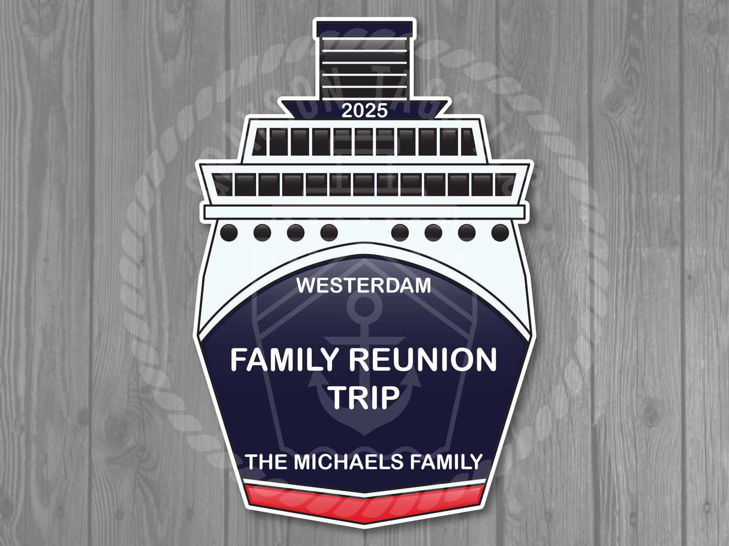 Custom Ship Front Magnet