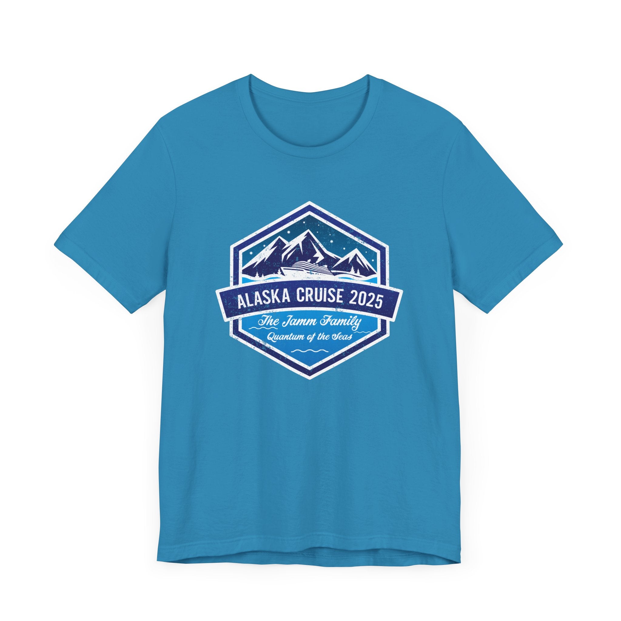 Alaska Cruise Retro Hexagon Custom Adult Tee
