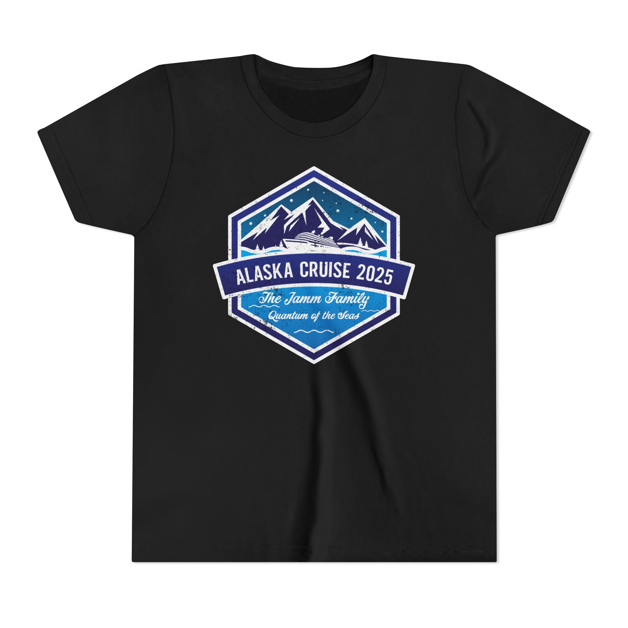 Alaska Cruise Retro Hexagon Custom Youth Tee