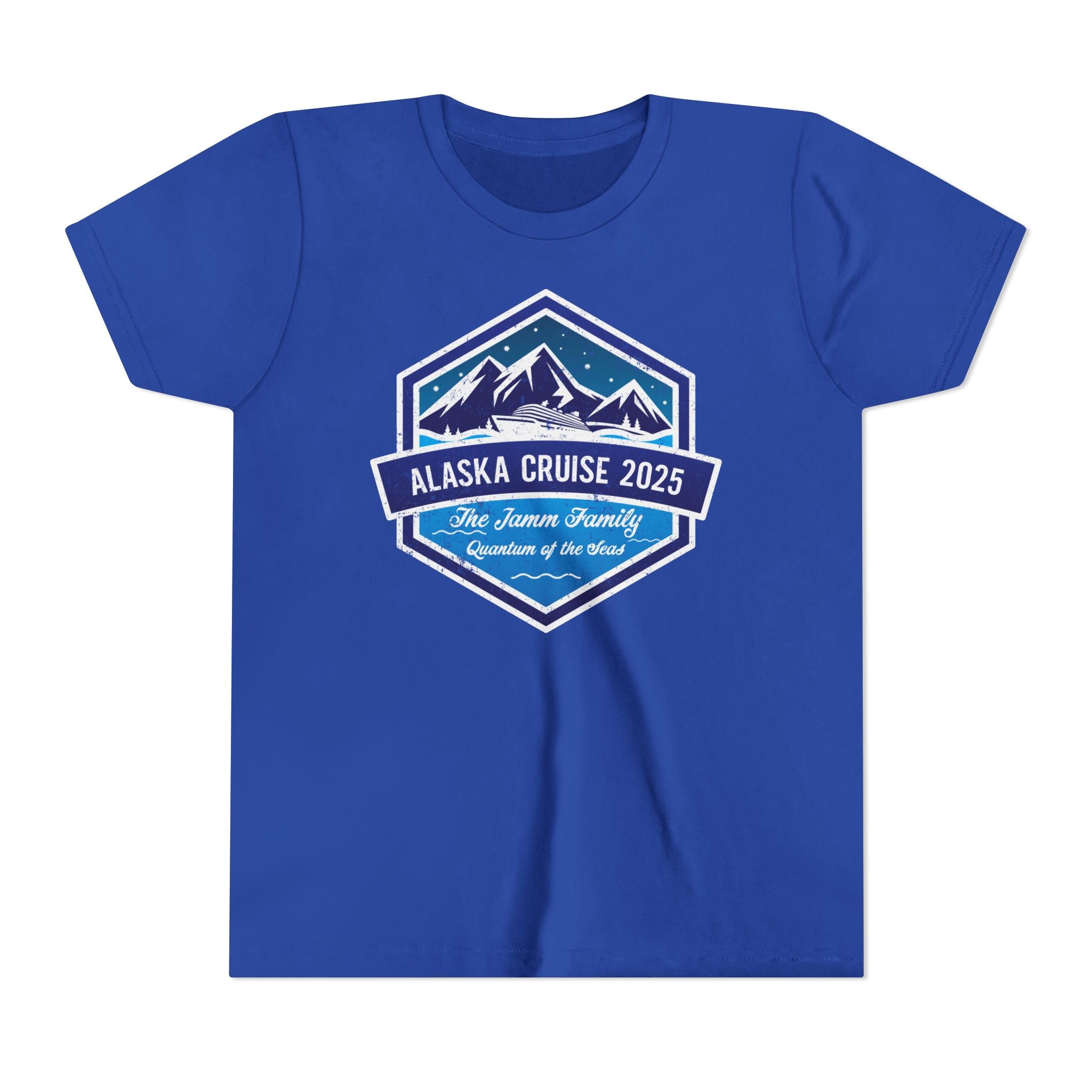 Alaska Cruise Retro Hexagon Custom Youth Tee