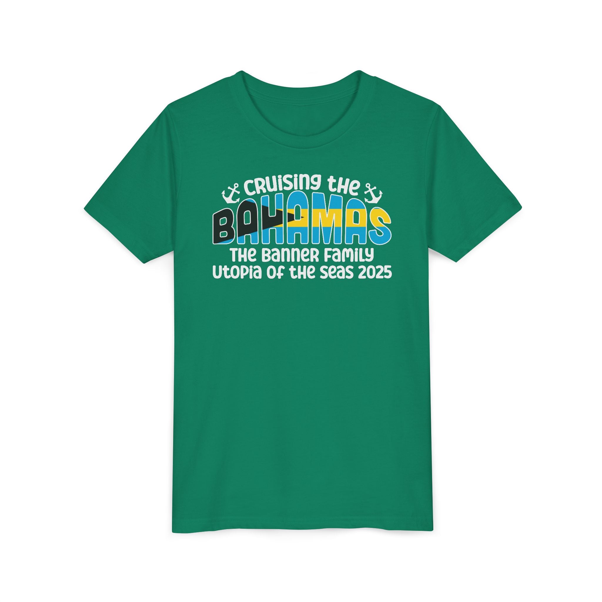 Cruising the Bahamas Youth Custom Cruise Tee