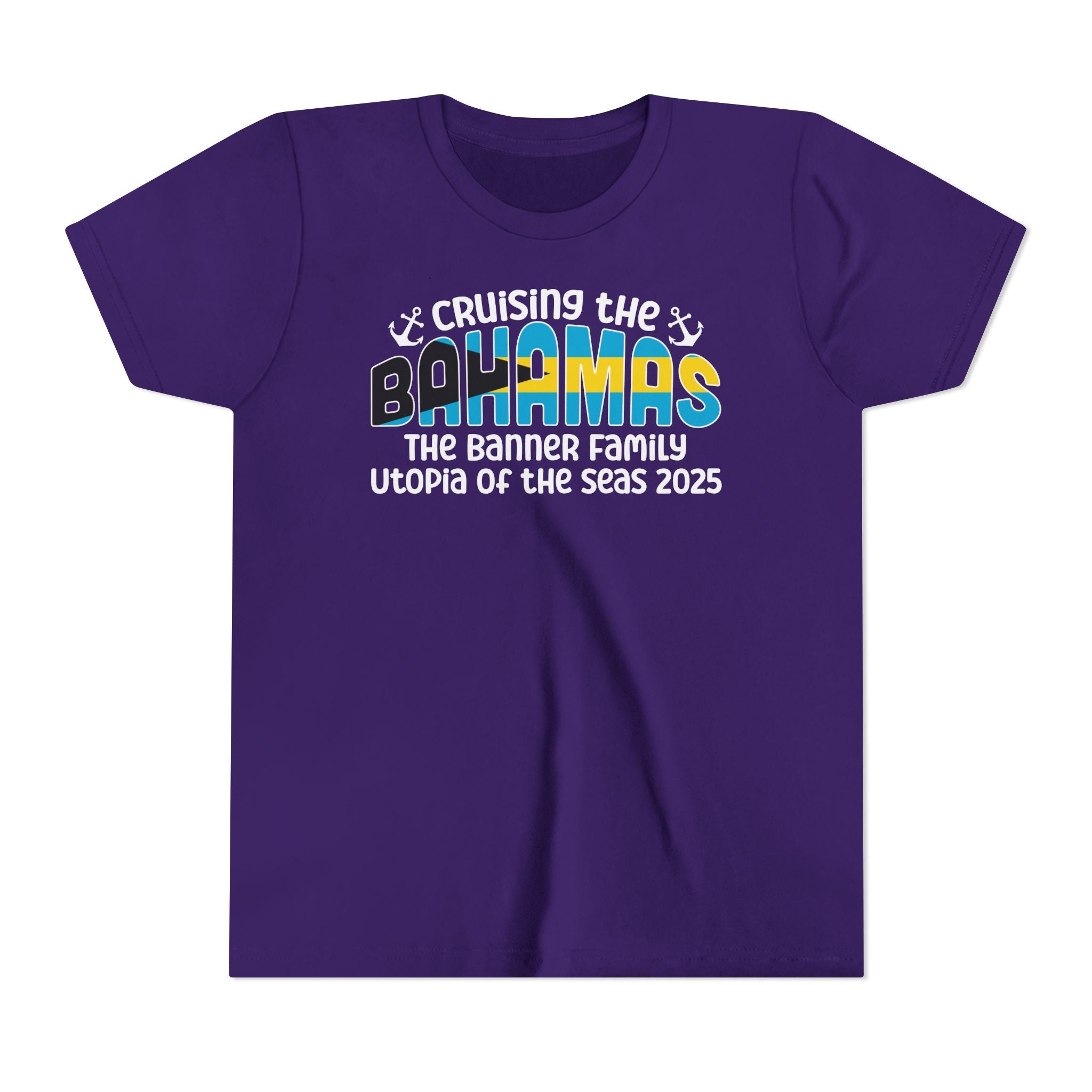 Cruising the Bahamas Youth Custom Cruise Tee