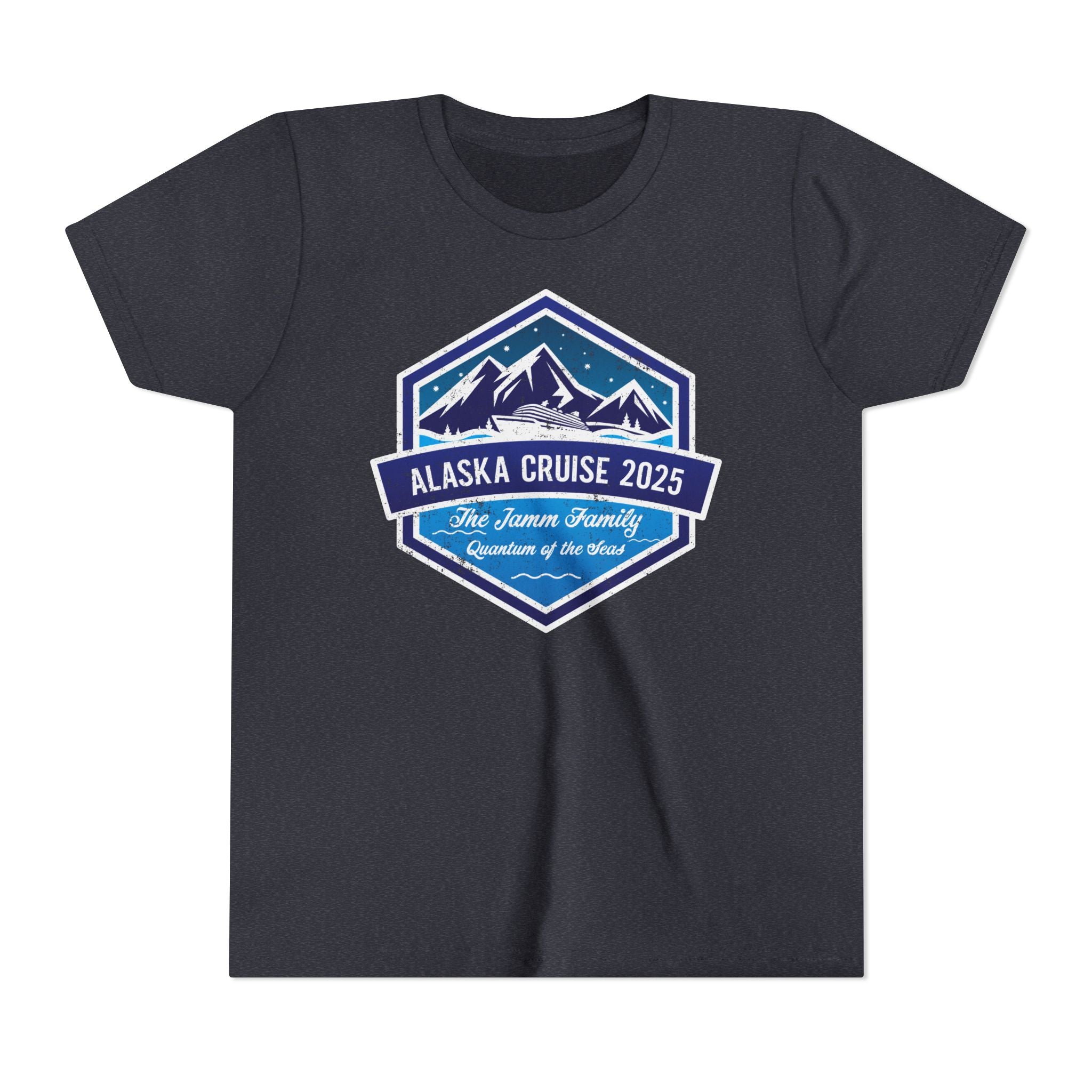 Alaska Cruise Retro Hexagon Custom Youth Tee