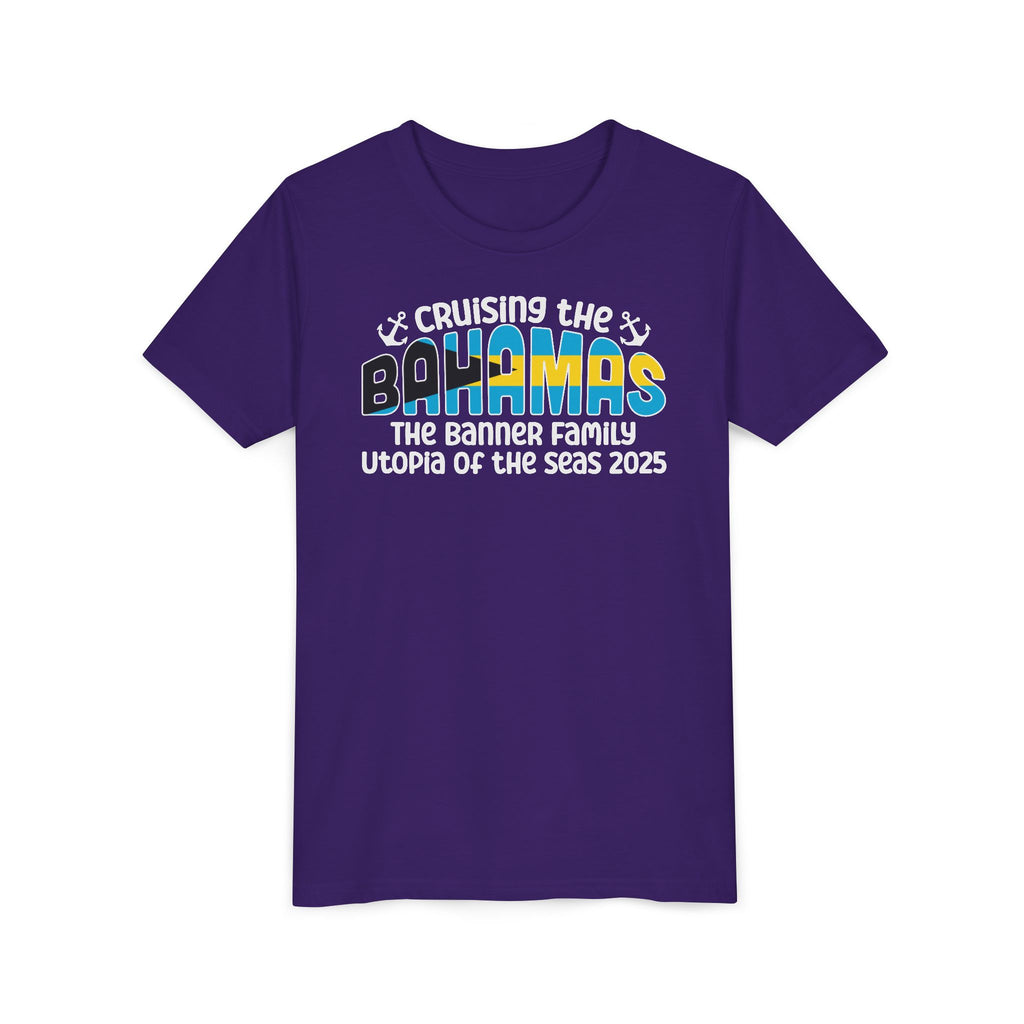 Cruising the Bahamas Youth Custom Cruise Tee