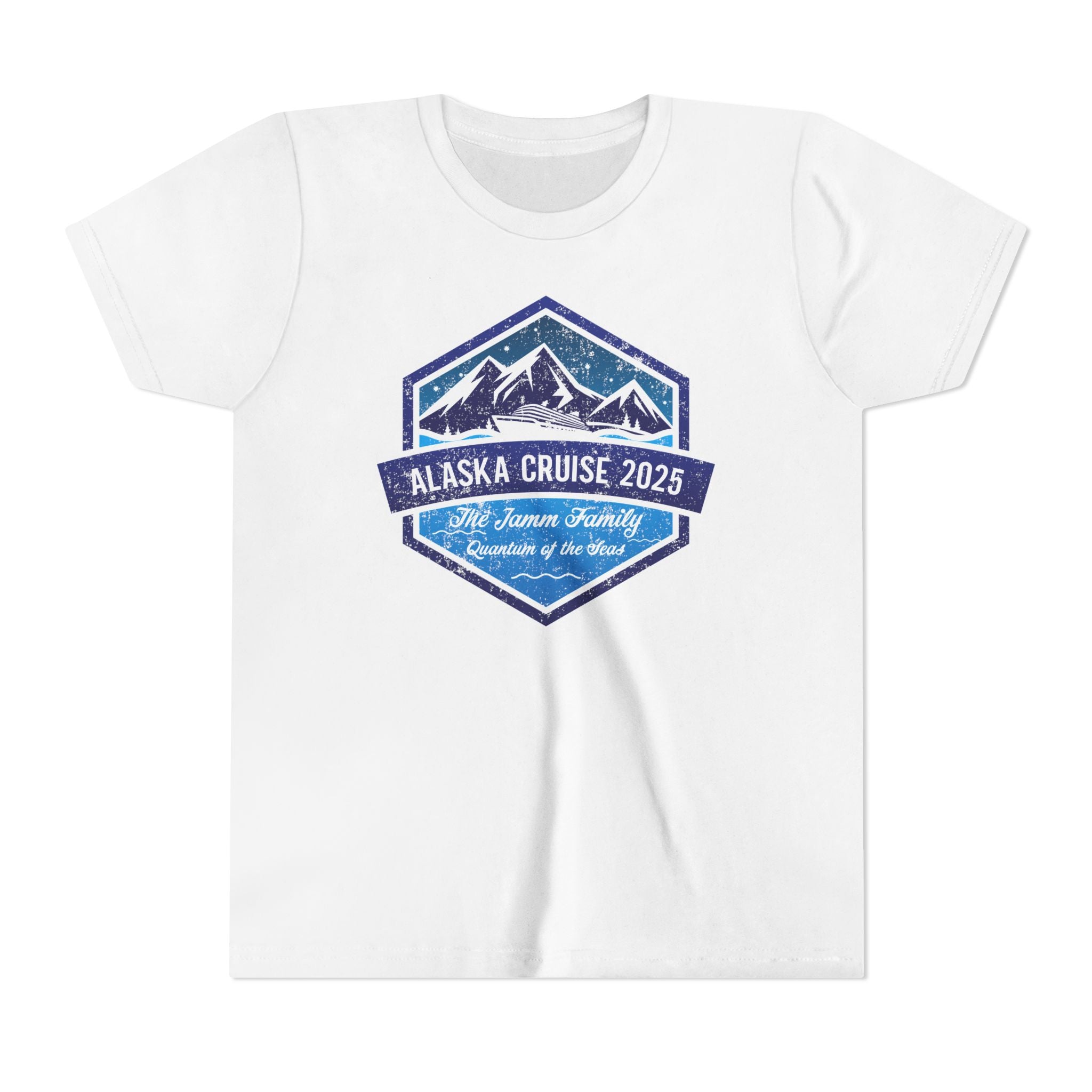 Alaska Cruise Retro Hexagon Custom Youth Tee