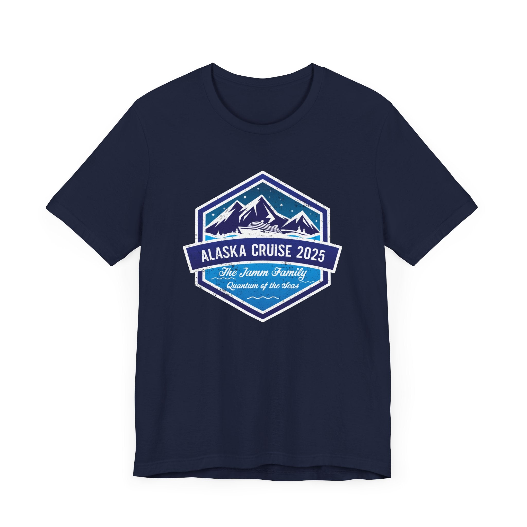 Alaska Cruise Retro Hexagon Custom Adult Tee