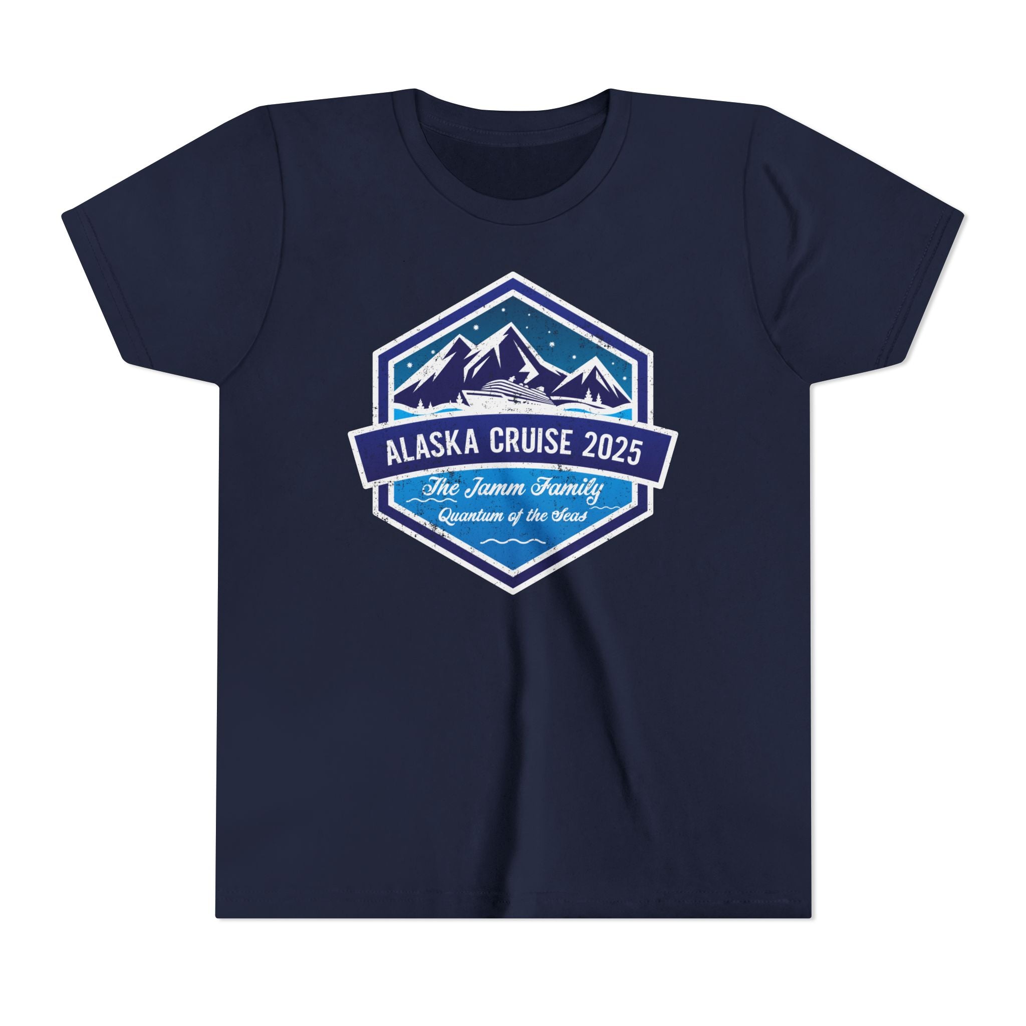Alaska Cruise Retro Hexagon Custom Youth Tee