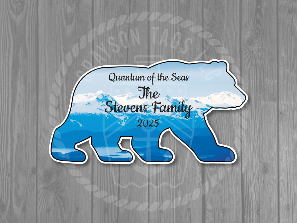Customizable Alaska Bear Magnet X-Large