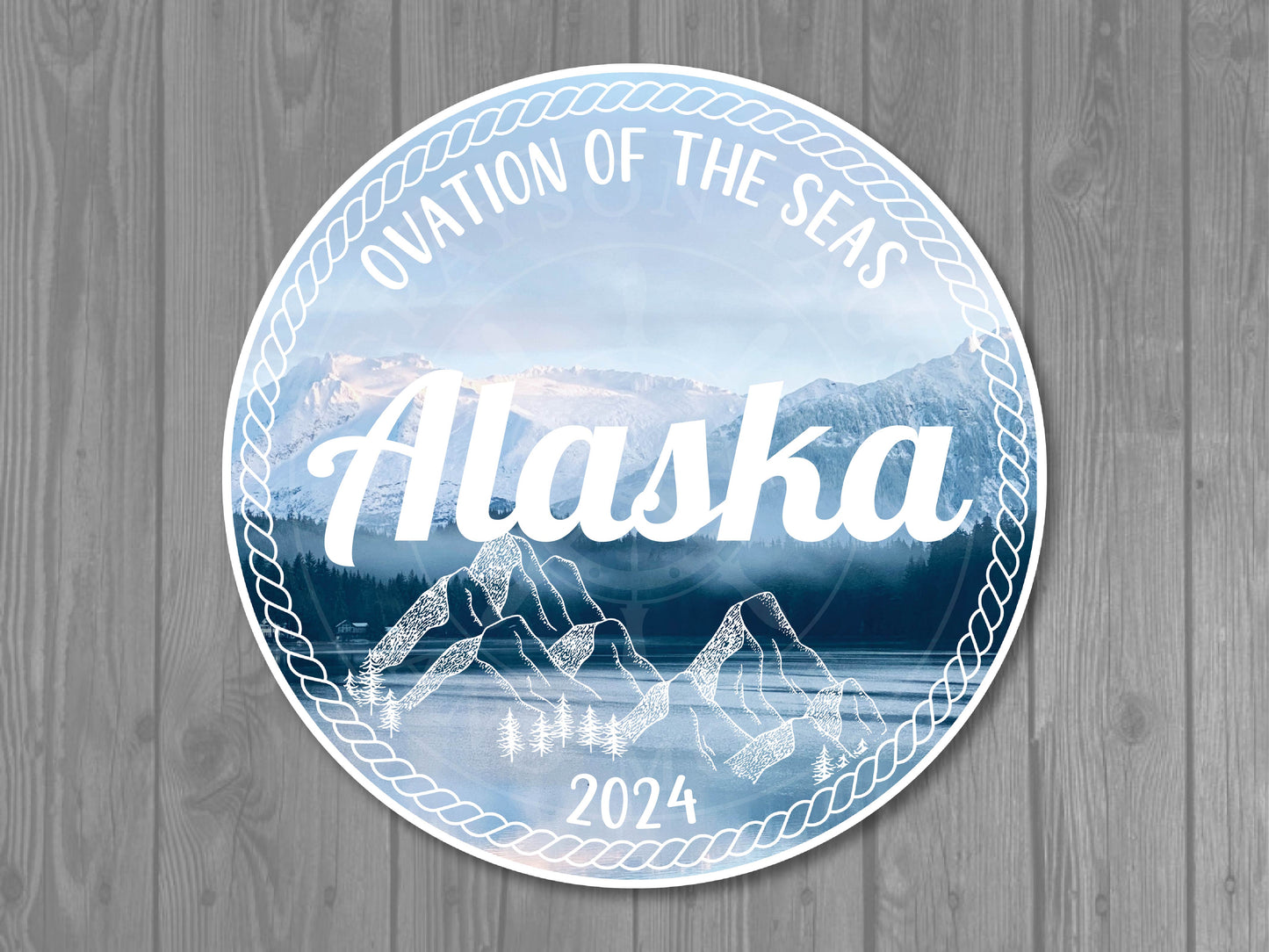 Alaska Circle Magnet