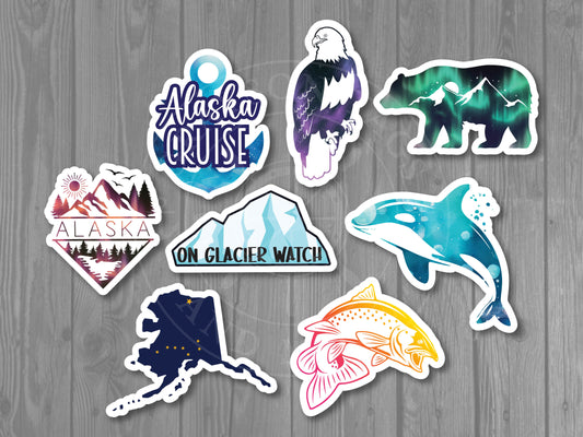 8 Alaska Cruise Door Magnets