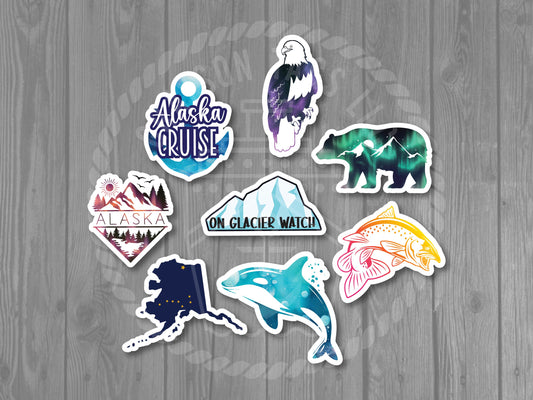 8 Alaska Cruise Door Magnets