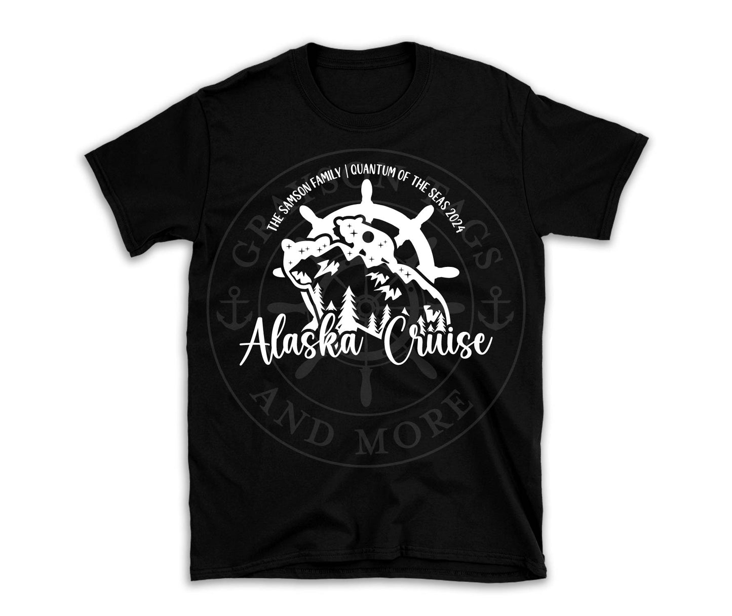 Alaska Cruise Bear Ship Wheel Custom Shirt