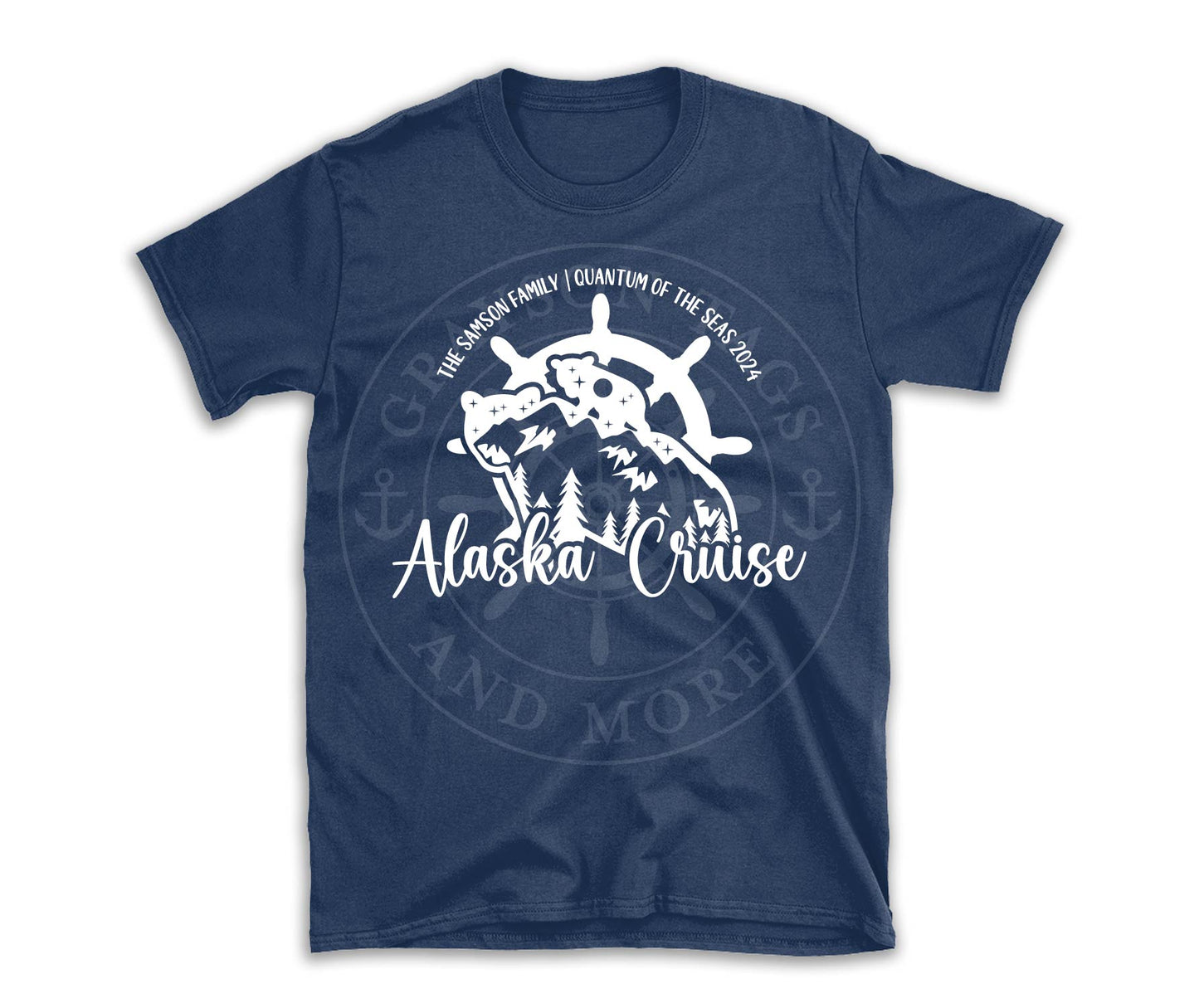 Alaska Cruise Bear Ship Wheel Custom Shirt