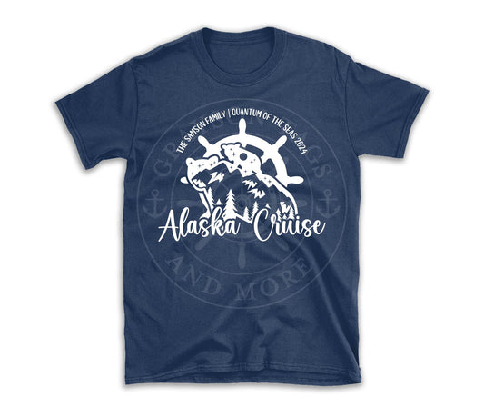 Alaska Cruise Bear Ship Wheel Custom Shirt