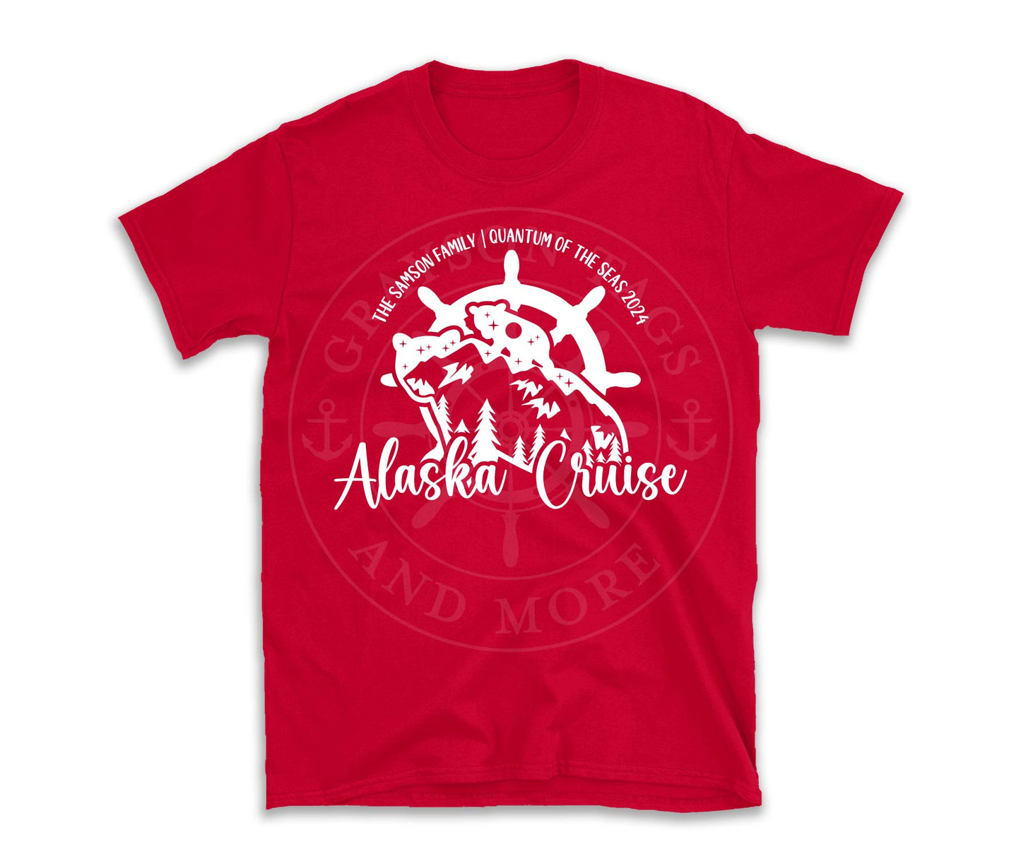 Alaska Cruise Bear Ship Wheel Custom Shirt