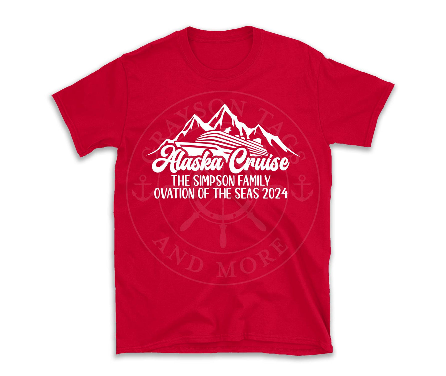 Alaska Cruise Mountains Ship Custom Shirt