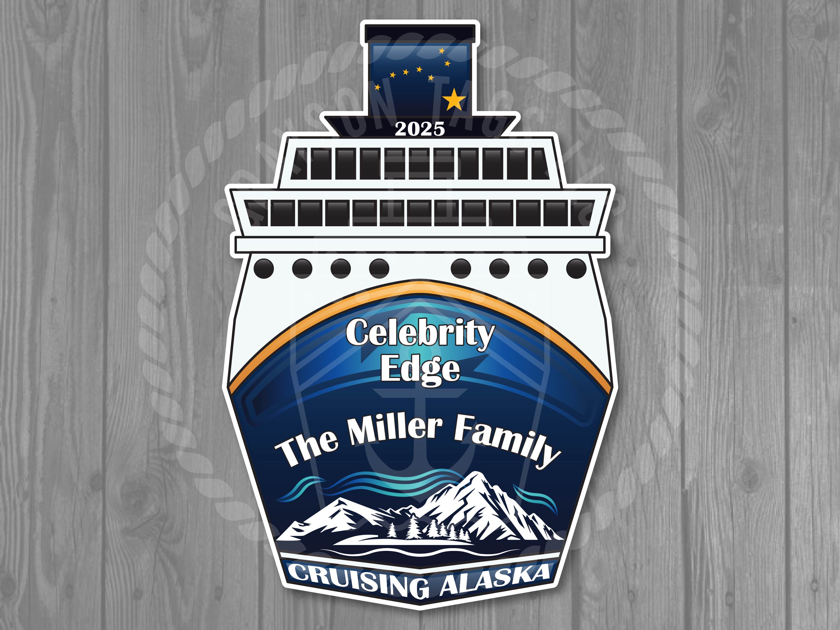 Custom Alaska Cruise Ship Magnet