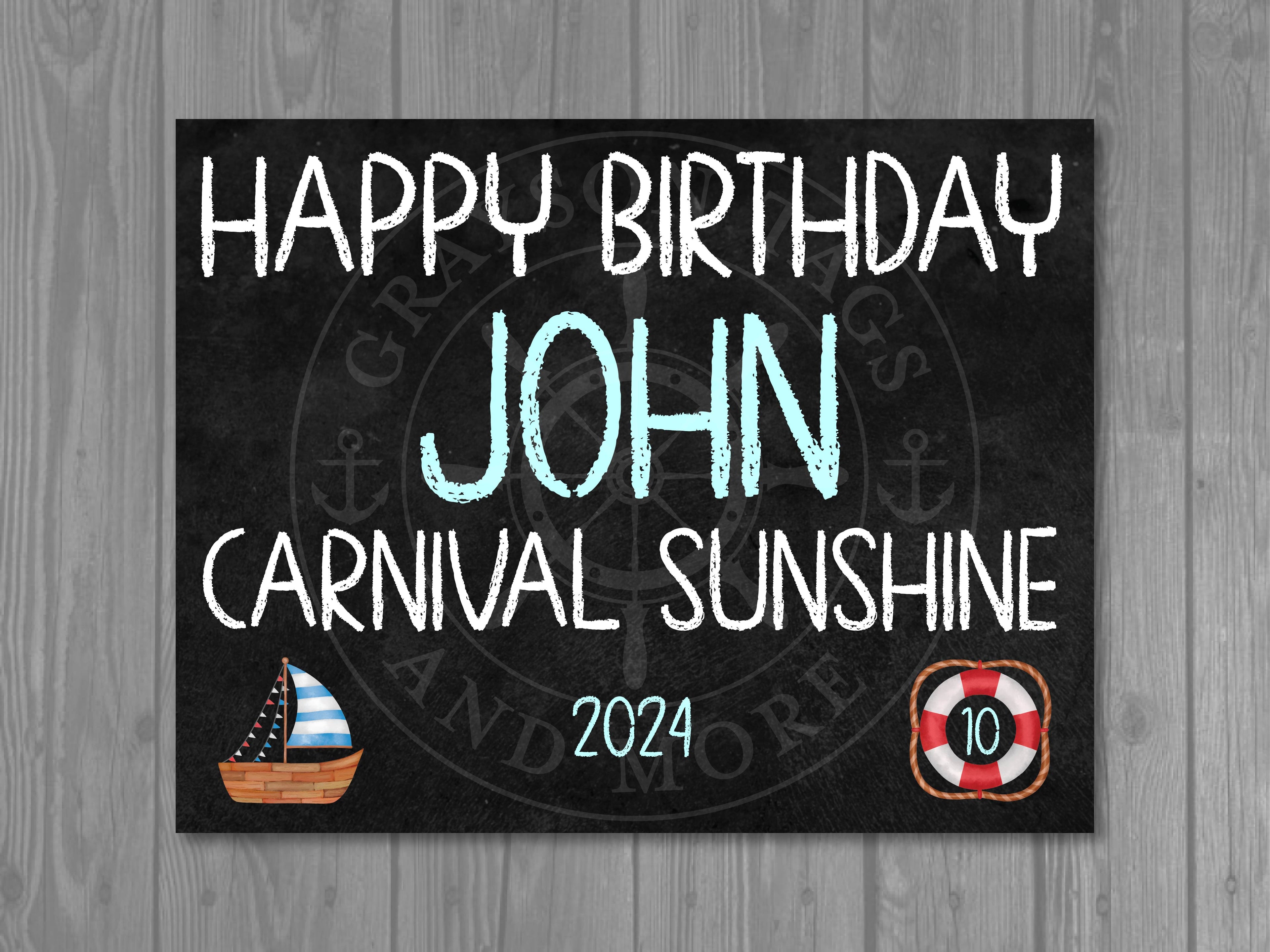 Birthday Chalkboard Magnet