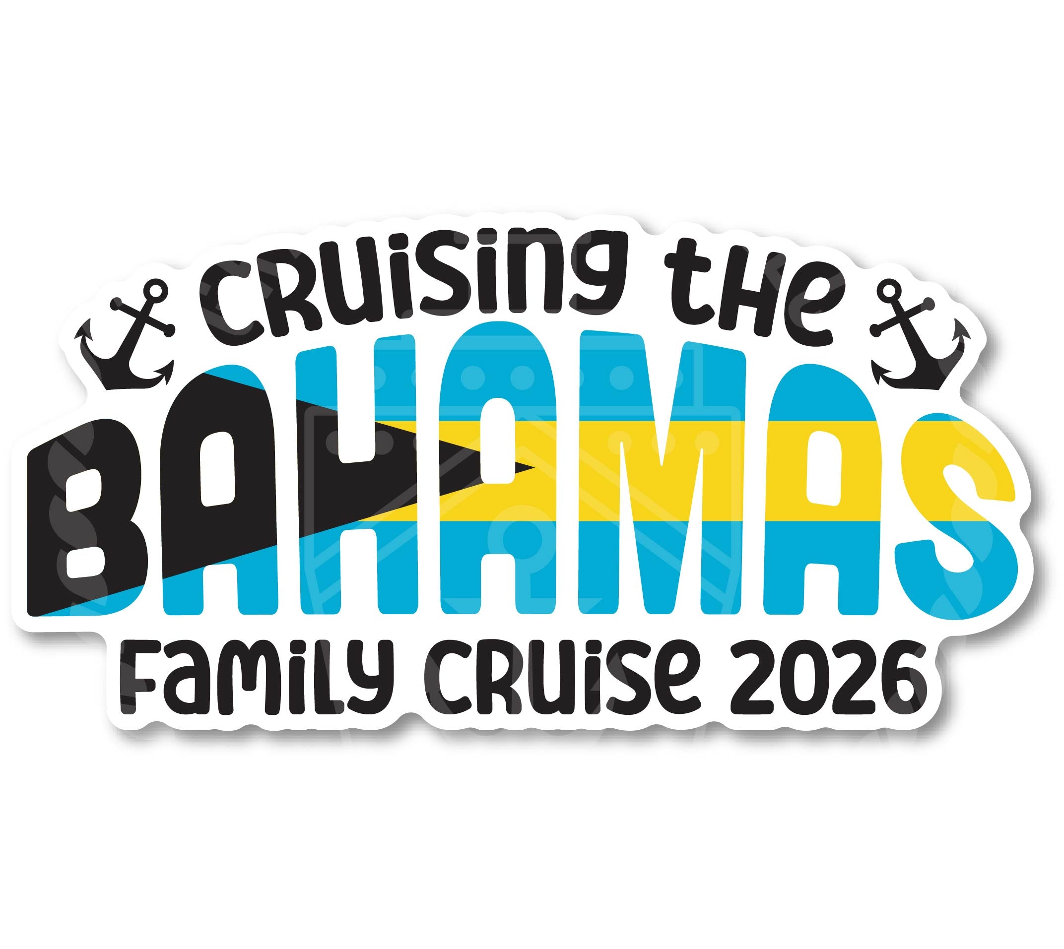 Cruising the Bahamas Family Cruise 2026 Magnet - Stateroom Decor