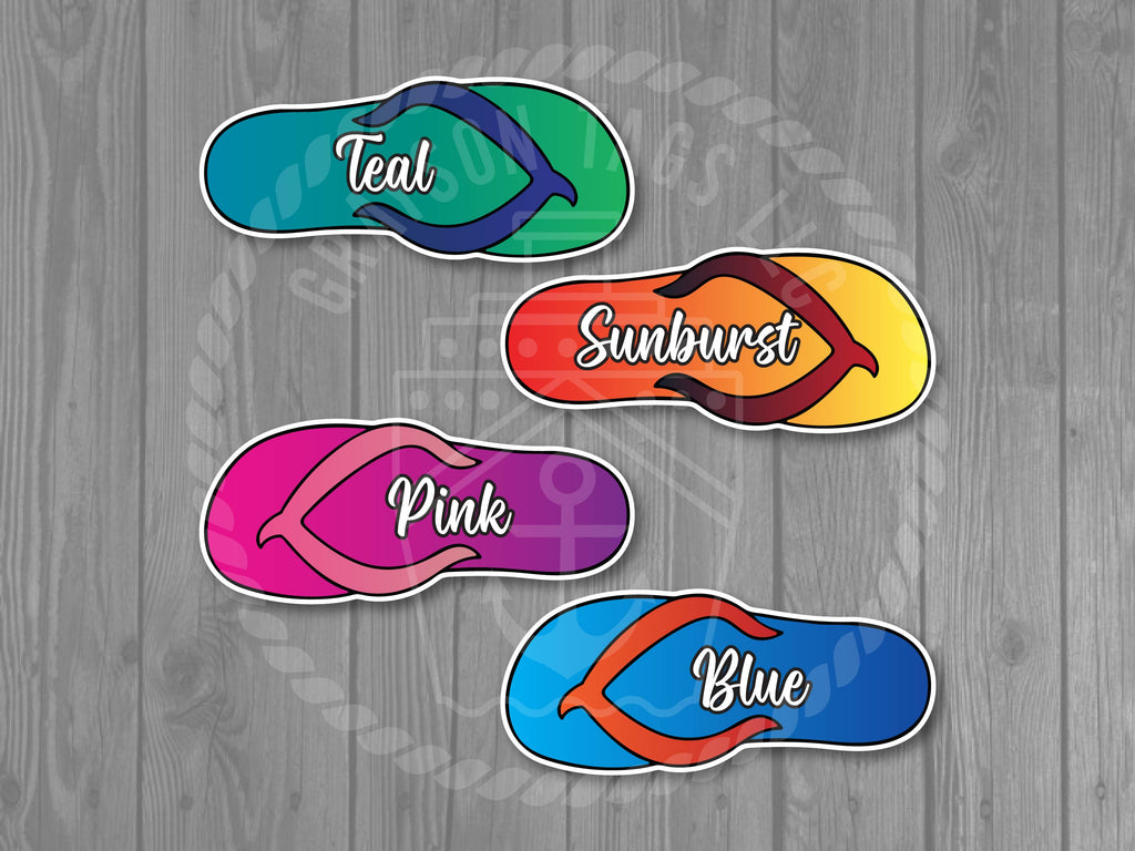 Colorful Flip Flop Custom Magnets