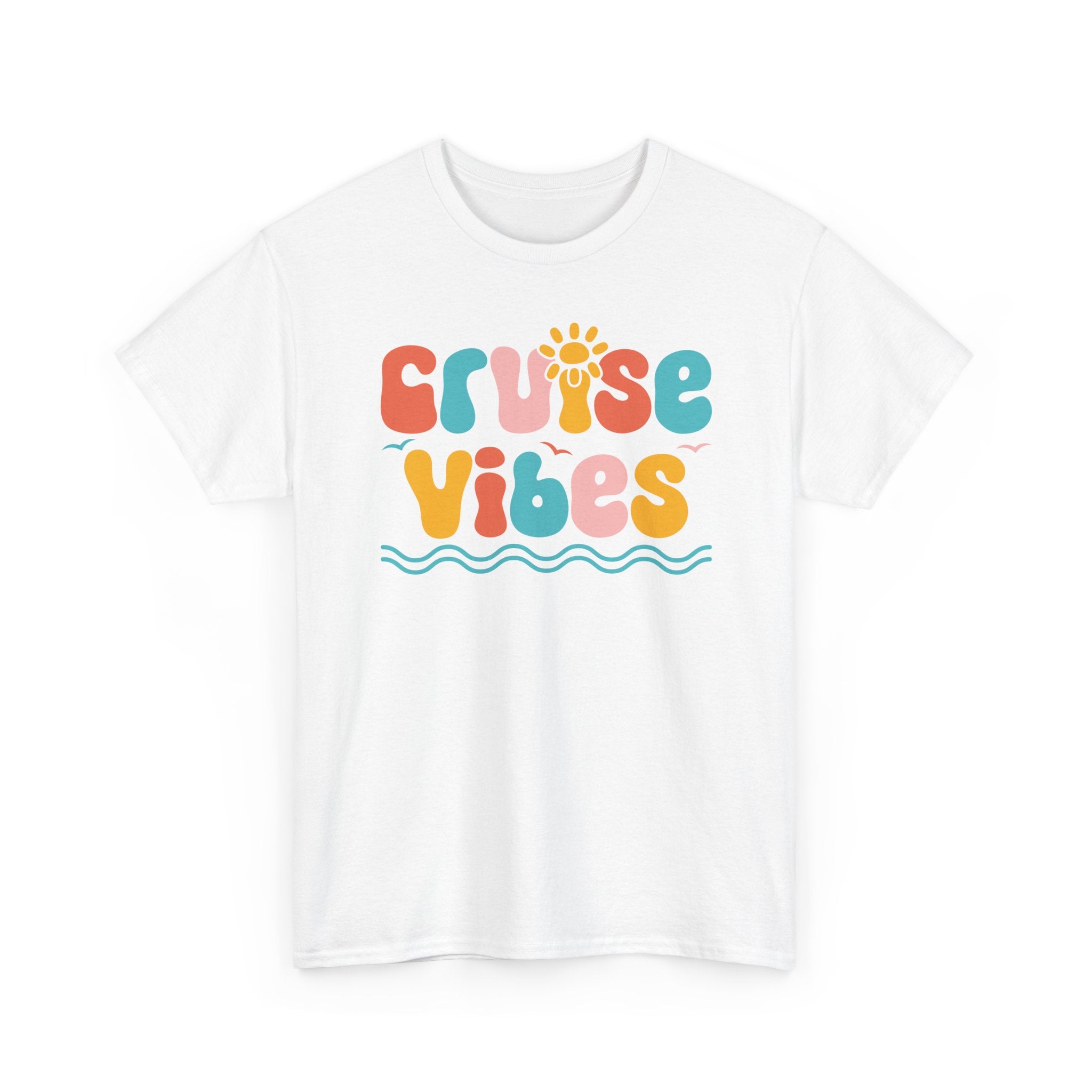 Cruise Vibes Boho Graphic Tee, Cruising Matching Shirts, Matching Family Apparel, Bohemian Retro Tees