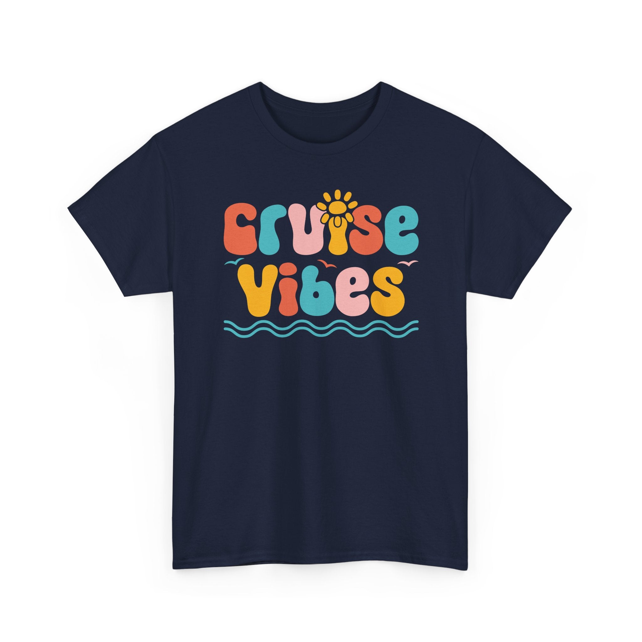 Cruise Vibes Boho Graphic Tee, Cruising Matching Shirts, Matching Family Apparel, Bohemian Retro Tees