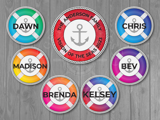 Gradient Life Preserver Cruise Magnets