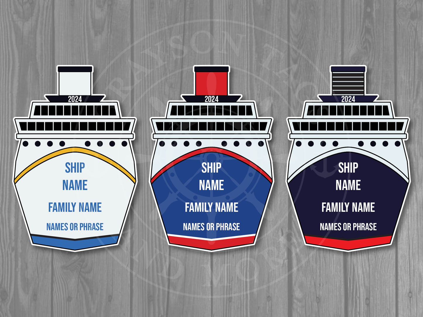 Custom Ship Front Magnet