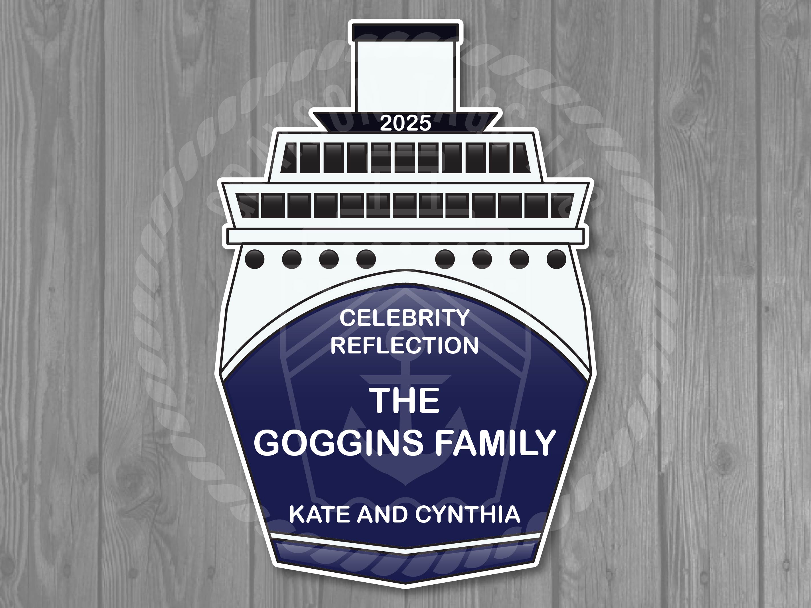 Custom Ship Front Magnet