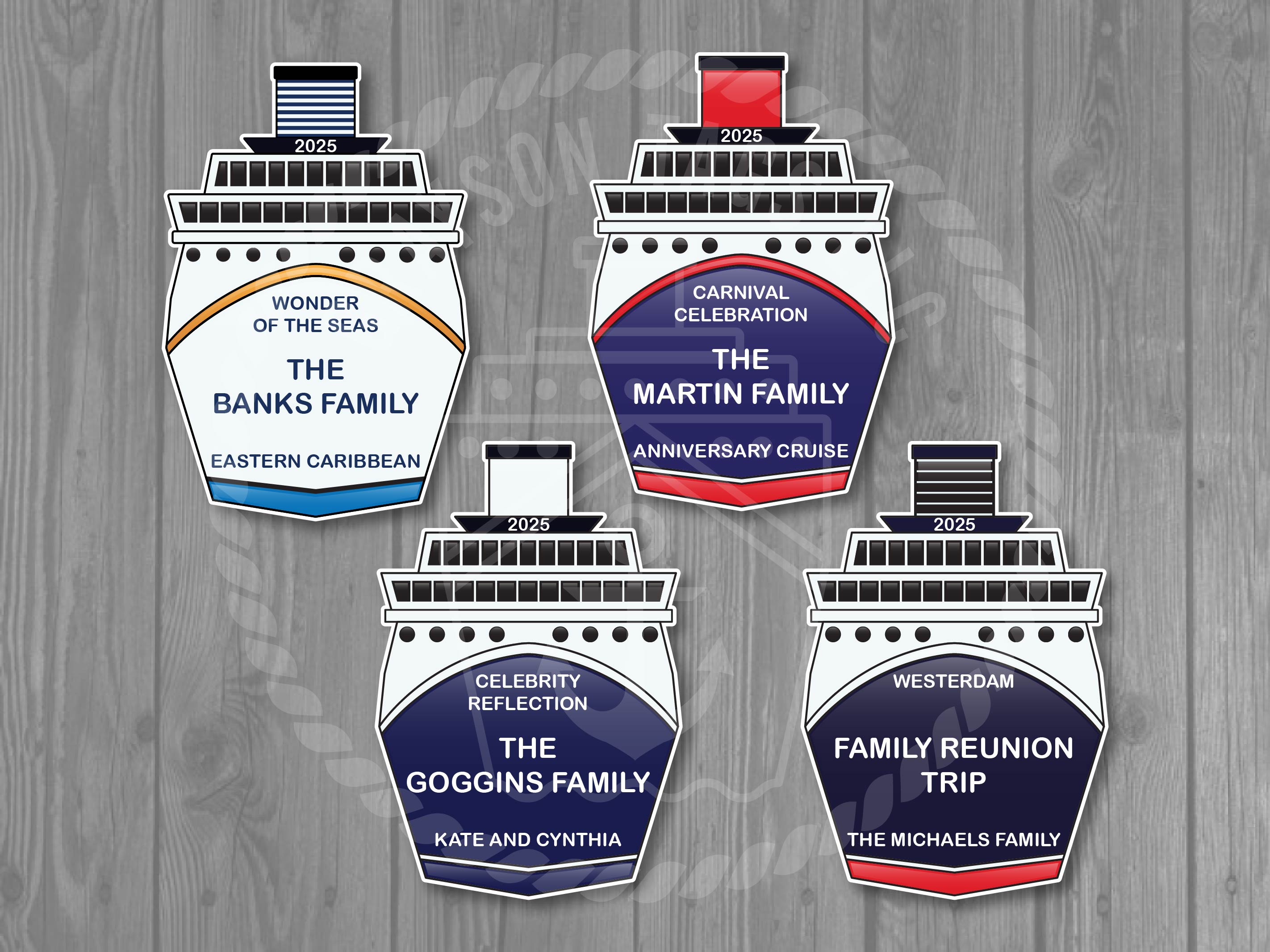 Custom Ship Front Magnet