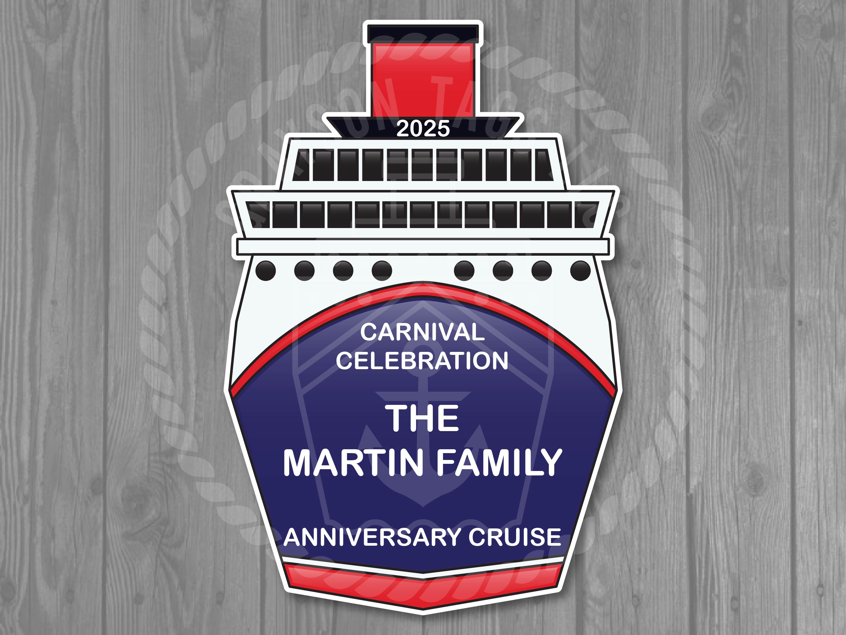 Custom Ship Front Magnet