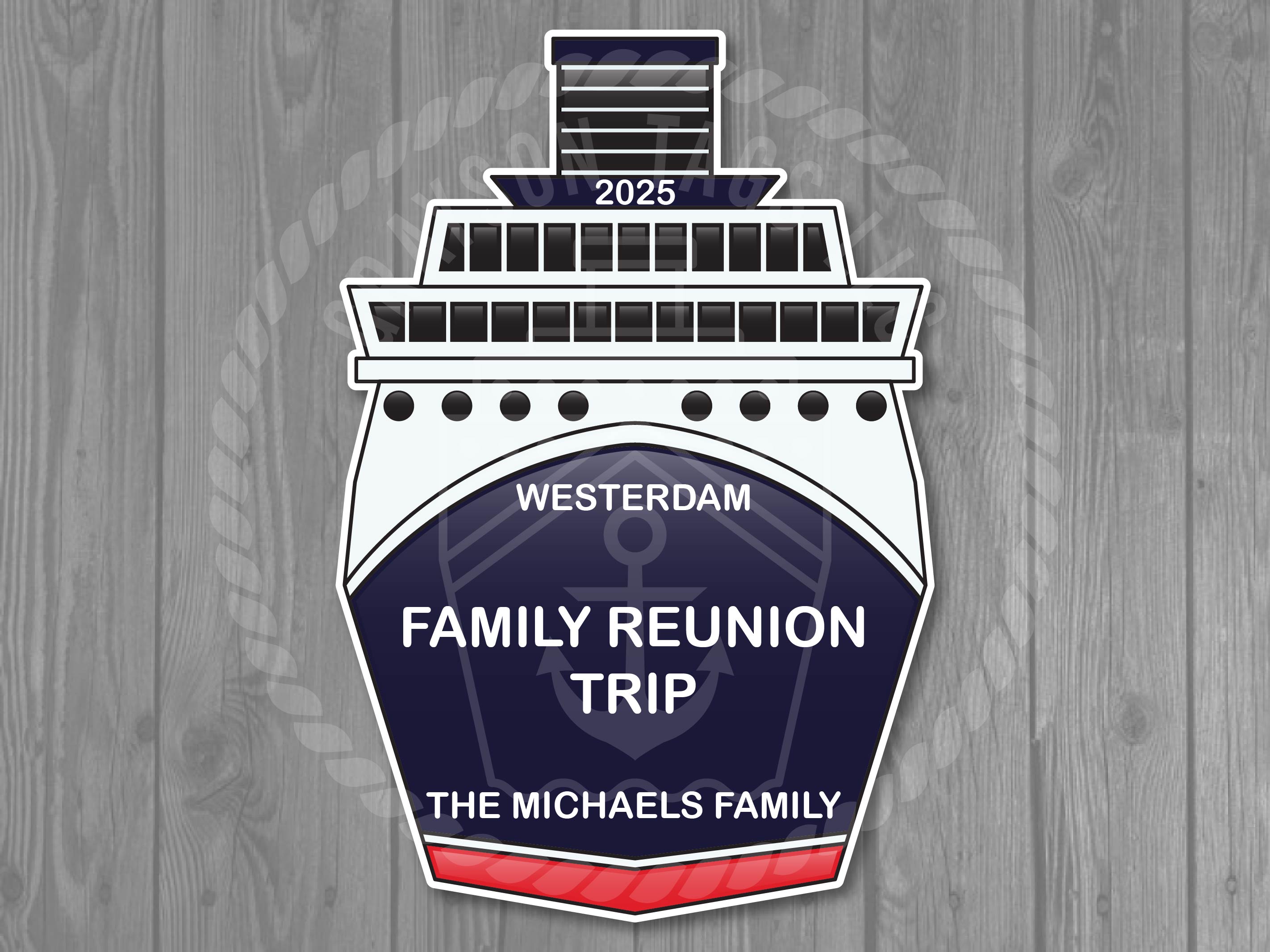 Custom Ship Front Magnet