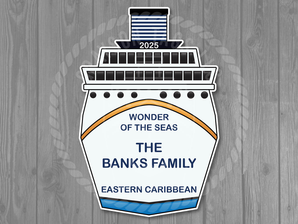 Custom Ship Front Magnet