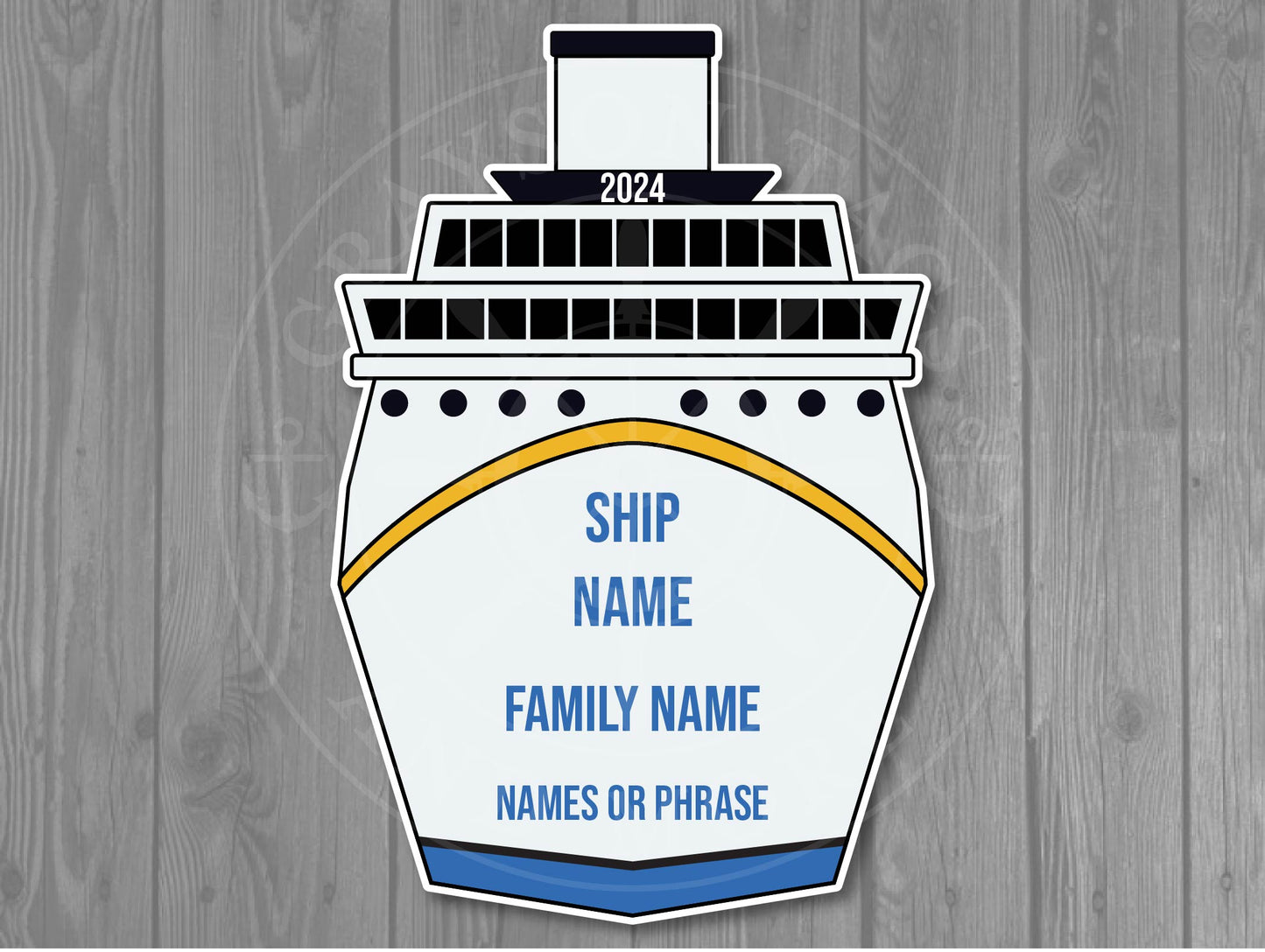 Custom Ship Front Magnet