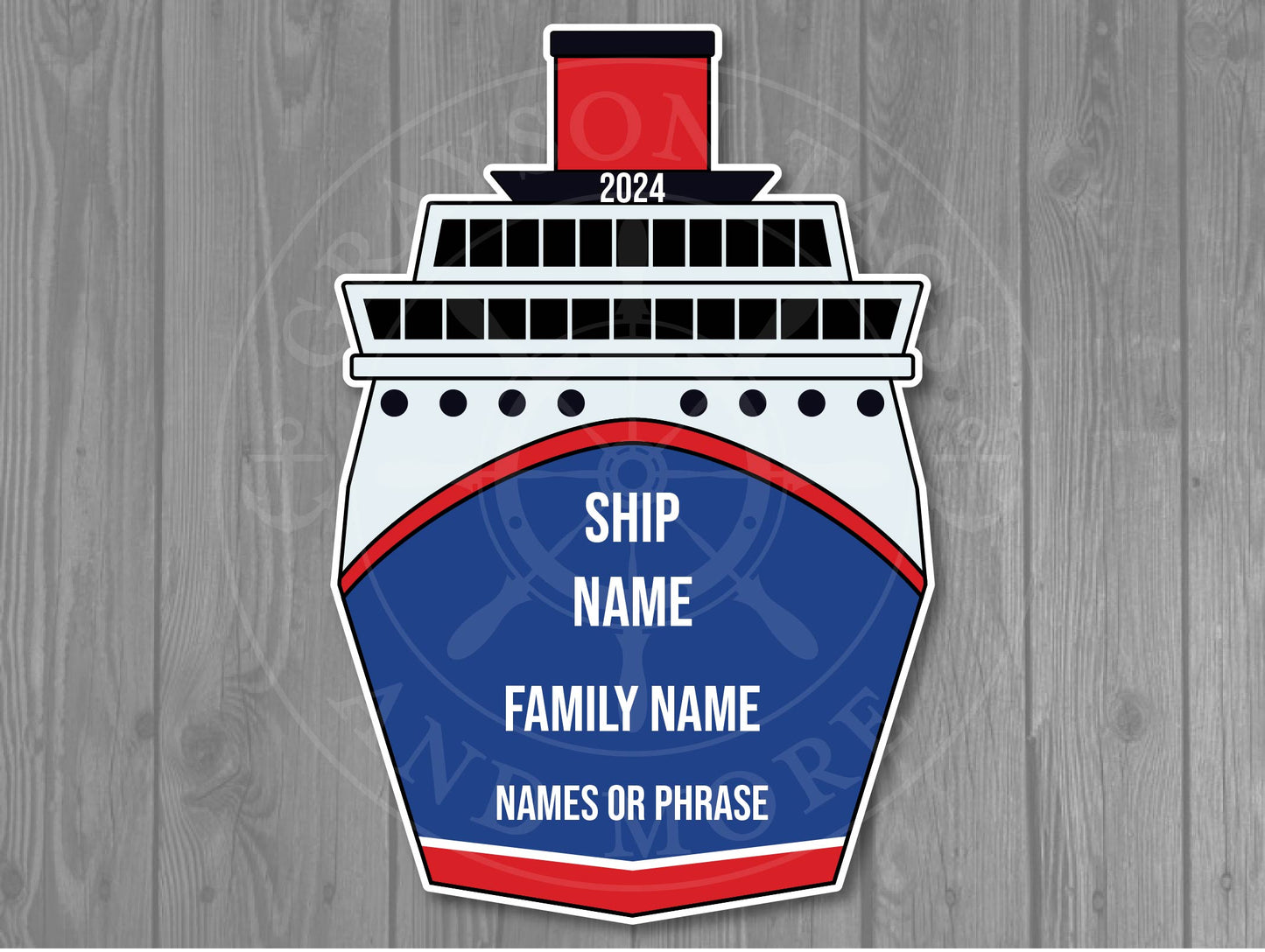 Custom Ship Front Magnet