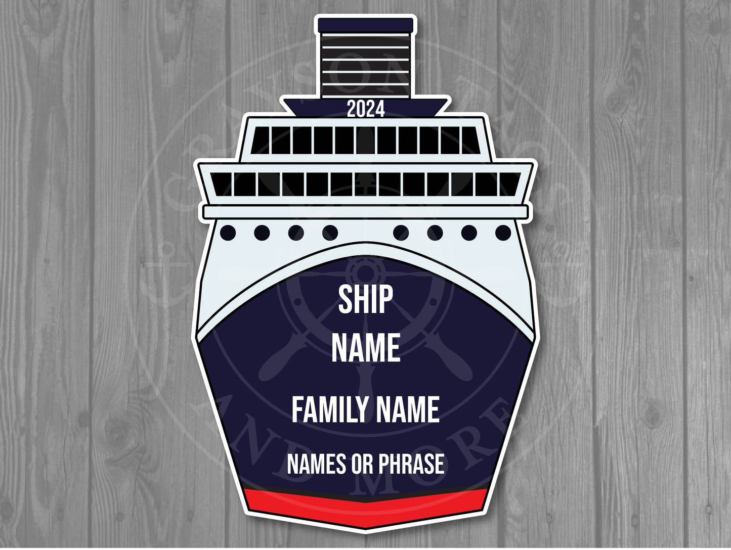 Custom Ship Front Magnet