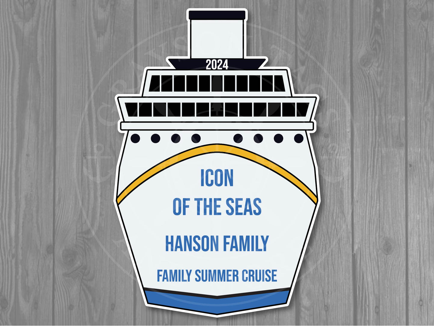 Custom Ship Front Magnet