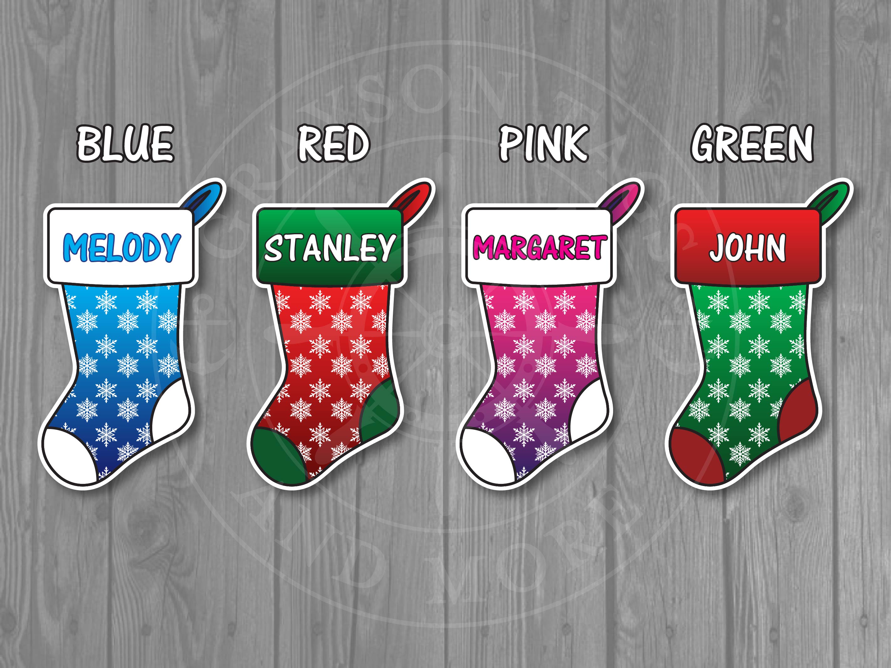 Christmas Stocking Stateroom Door Magnet