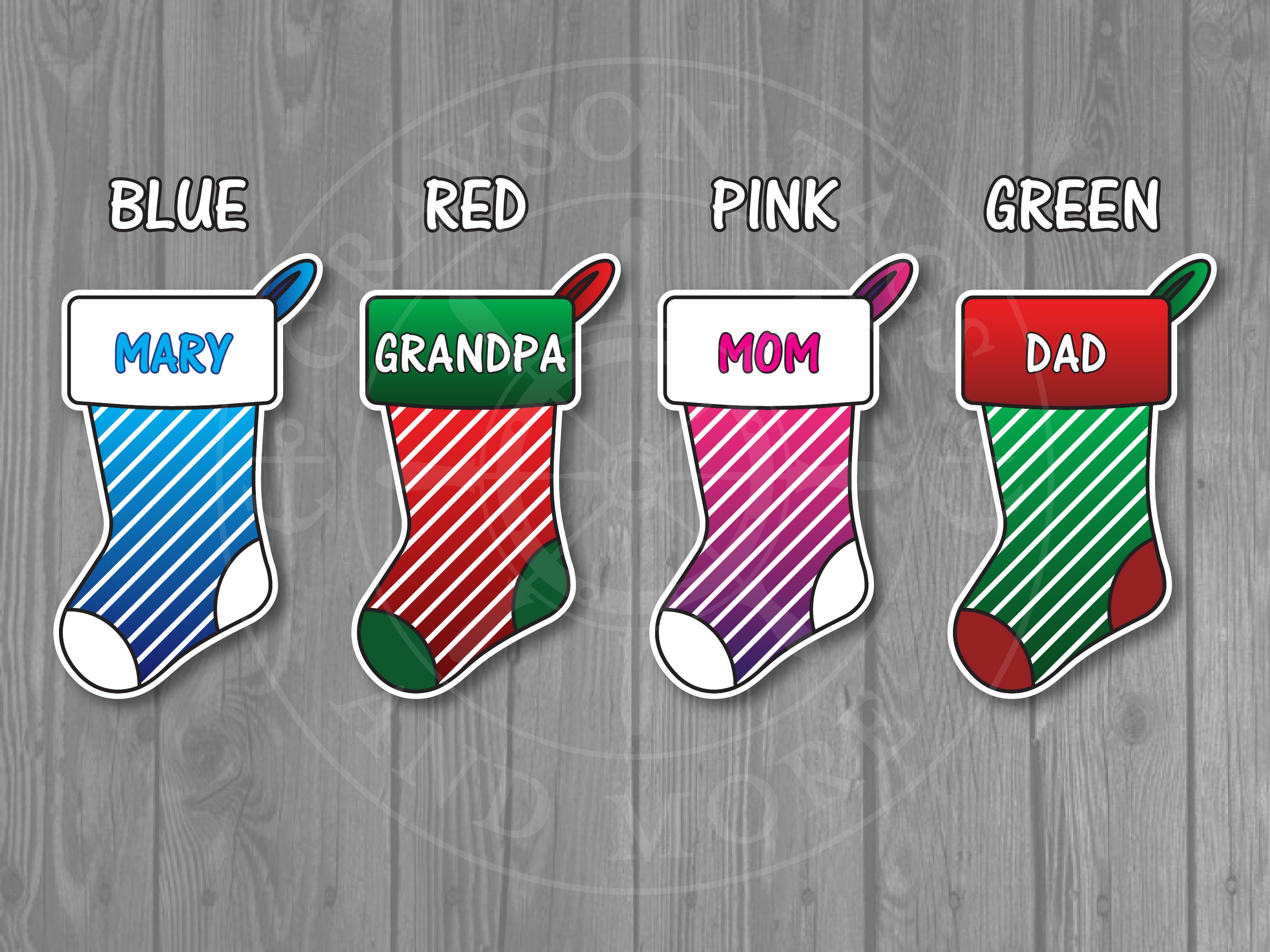 Christmas Stocking Stateroom Door Magnet