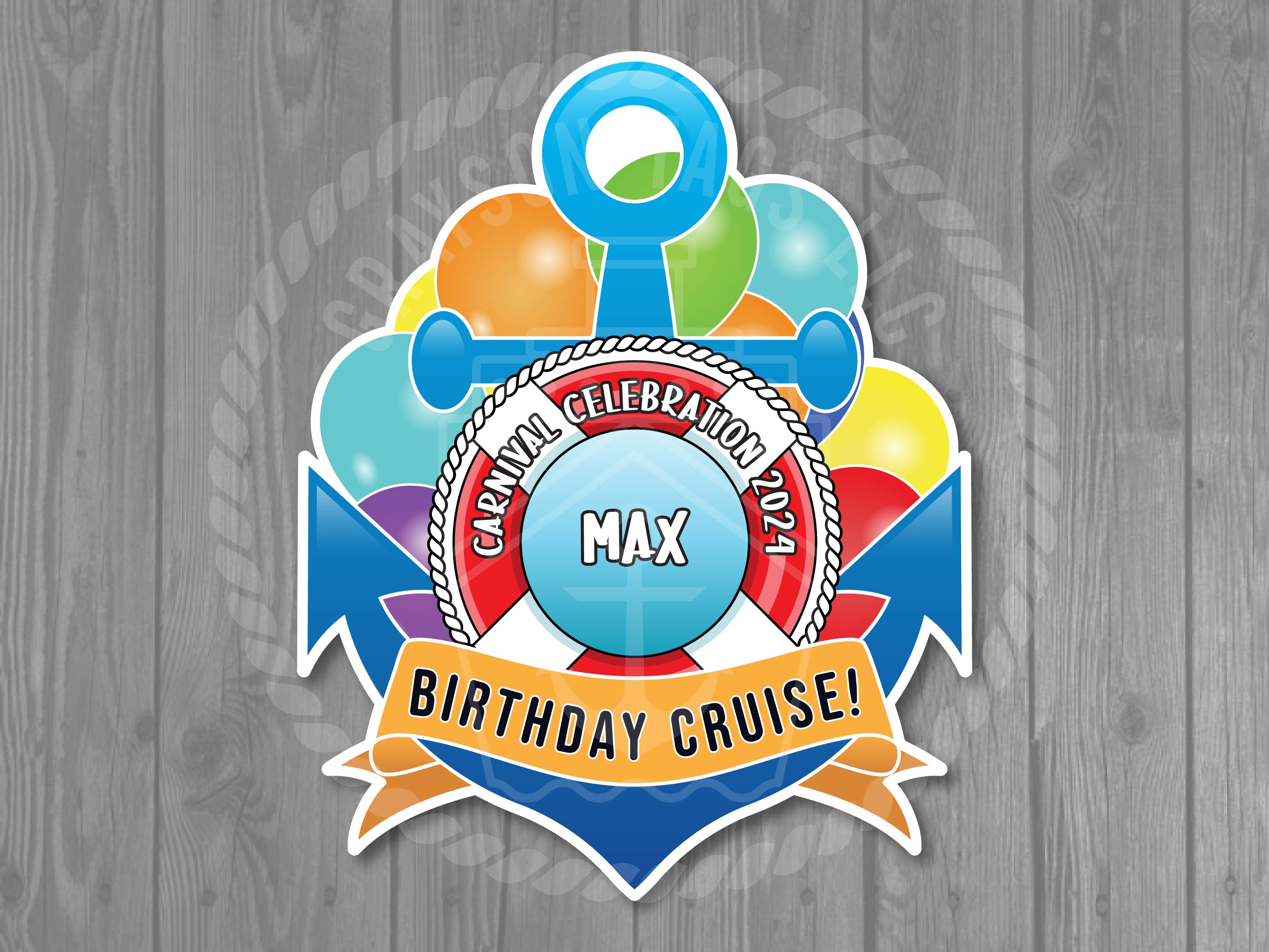 Celebration Anchor Custom Magnet