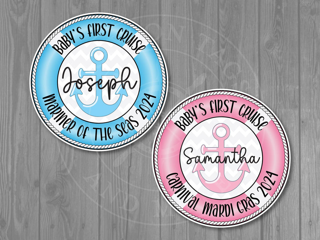 Baby's First Cruise Custom Stateroom Magnet