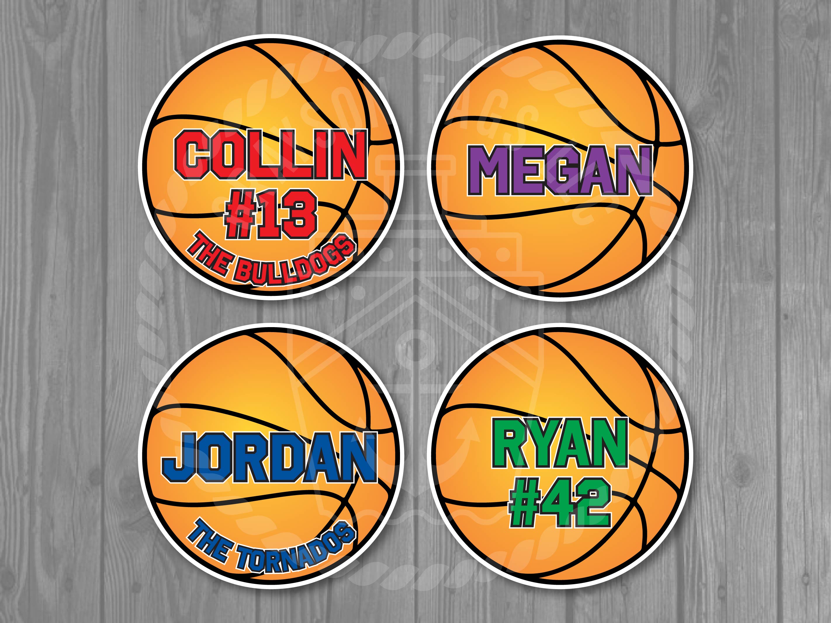 Customizable Sport Ball Car Magnets - Personalized Sport Gift - Soccer, Baseball, Softball, Basketball