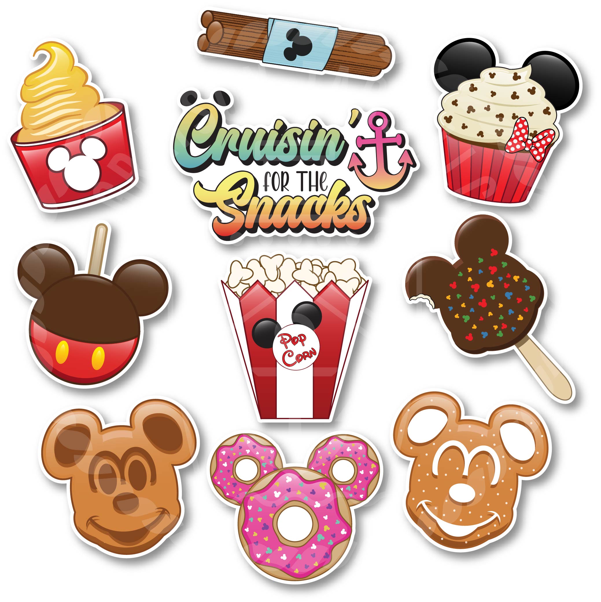Cruising for the Snacks Stateroom Door Magnet for Disney Cruises - Stateroom Cruise Decor