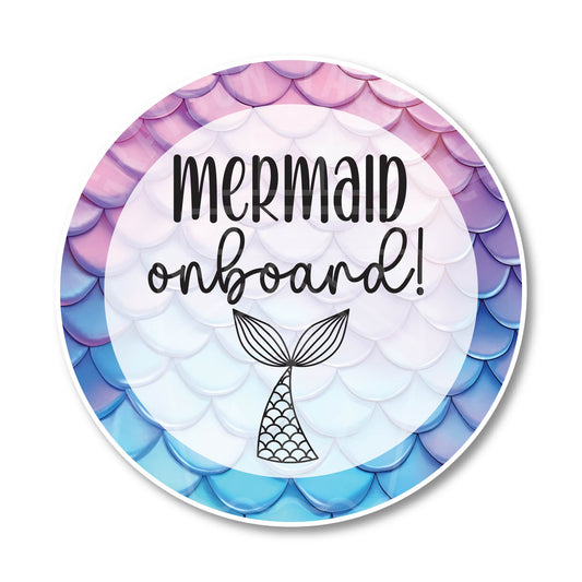 Mermaid Onboard Cruise Door Magnet