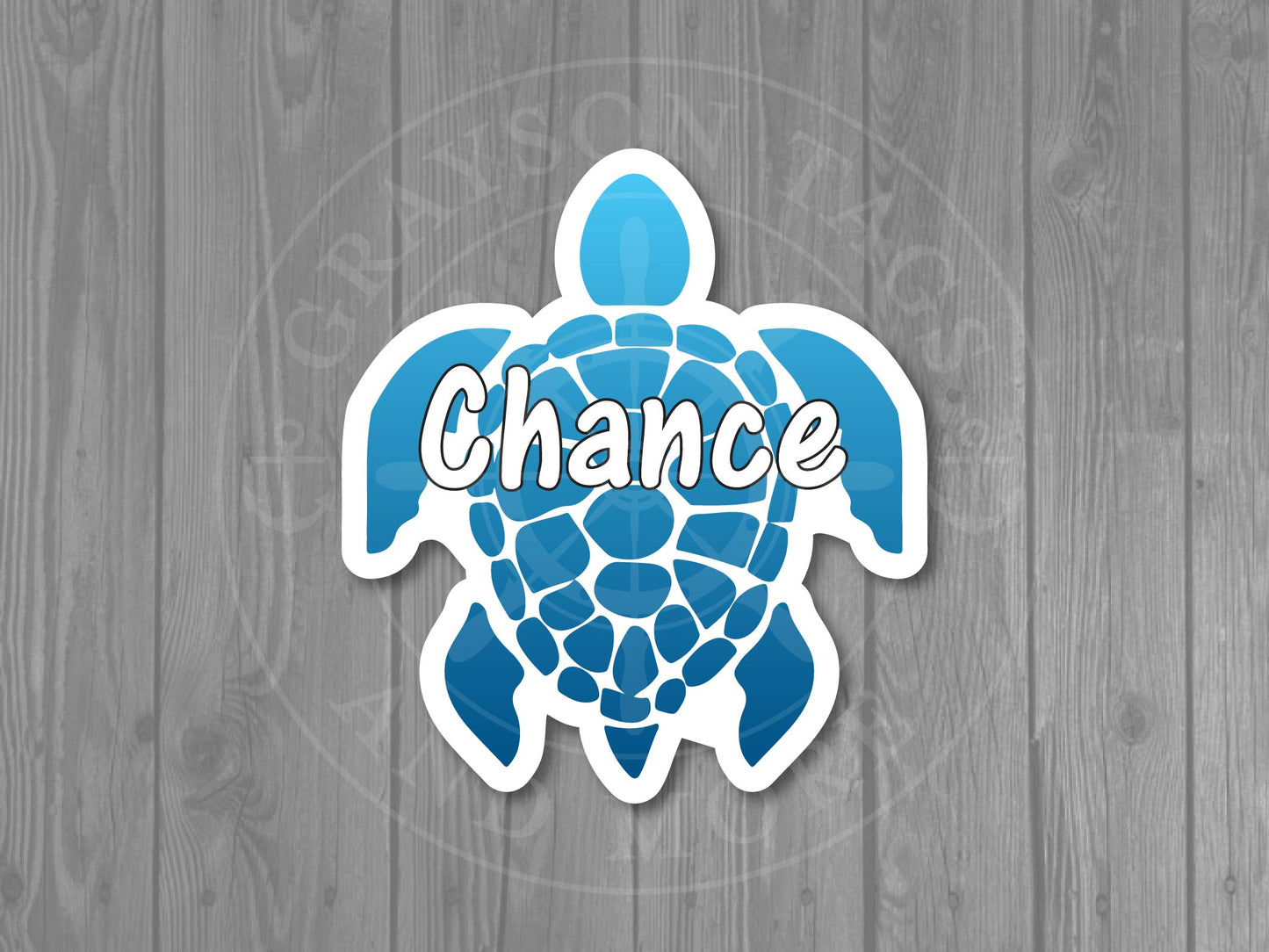 Colorful Sea Turtle Custom Cruise Magnets