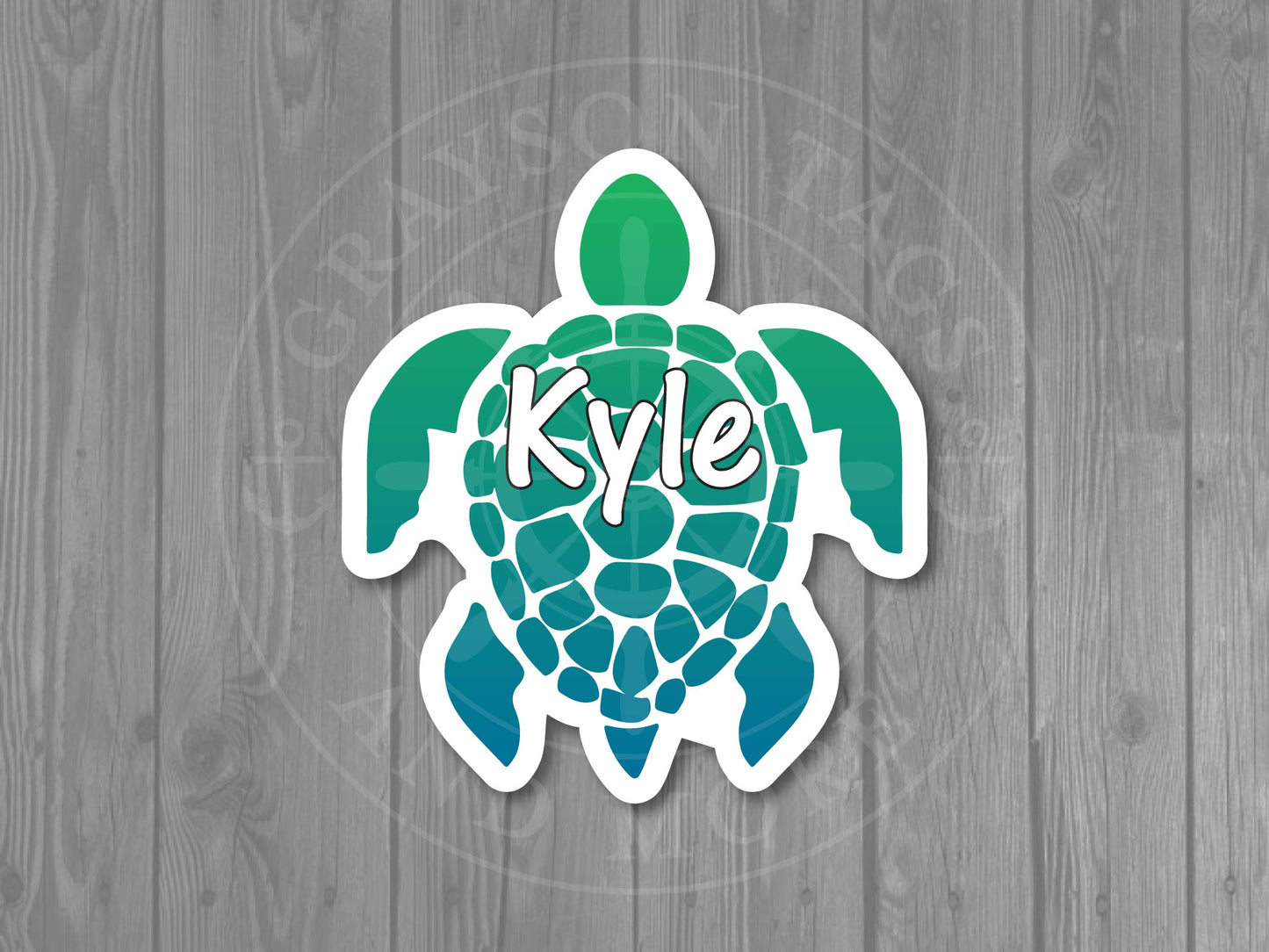 Colorful Sea Turtle Custom Cruise Magnets