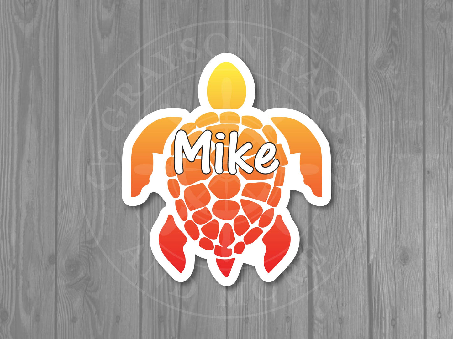 Colorful Sea Turtle Custom Cruise Magnets